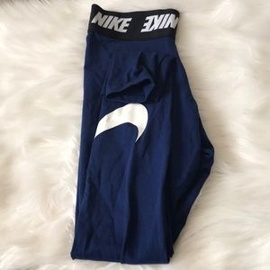 Nike navy blue leggings